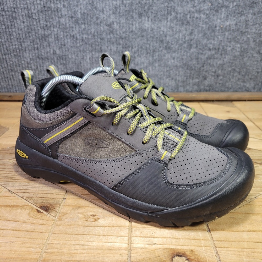 Keen Montford Men's Size 9.5 Grey Dark Earth Hiking Work Shoes 1014366